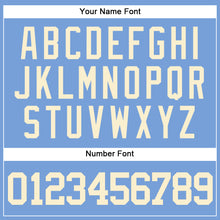 Загрузить изображение в средство просмотра галереи, Custom Powder Blue Cream Authentic Baseball Jersey