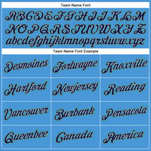 Load image into Gallery viewer, Custom Powder Blue Navy Gray-Teal Performance T-Shirt