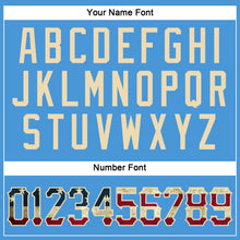 Load image into Gallery viewer, Custom Powder Blue Vintage USA Flag-City Cream Performance T-Shirt