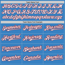 Загрузить изображение в средство просмотра галереи, Custom Powder Blue White-Crimson Authentic Baseball Jersey