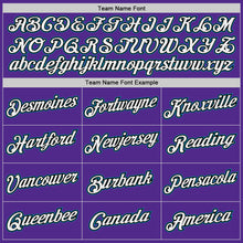 Load image into Gallery viewer, Custom Purple White-Teal Authentic Throwback Basketball Jersey