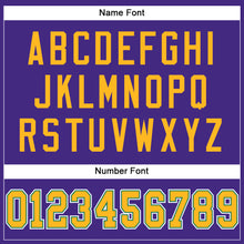 Load image into Gallery viewer, Custom Purple Gold-Kelly Green Mesh Authentic Football Jersey