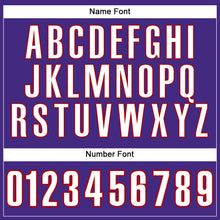 Загрузить изображение в средство просмотра галереи, Custom Purple White-Red Mesh Authentic Football Jersey