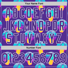 Load image into Gallery viewer, Custom Purple Purple-White 3D Pattern Design Pineapples Authentic Basketball Jersey