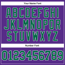 Laden Sie das Bild in den Galerie-Viewer, Custom Purple Kelly Green-White Authentic Sleeveless Baseball Jersey