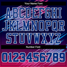 Laden Sie das Bild in den Galerie-Viewer, Custom Purple Royal-Pink Round Neck Sublimation Basketball Suit Jersey