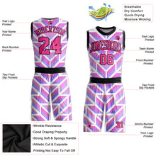 Загрузить изображение в средство просмотра галереи, Custom Purple Pink-Black Round Neck Sublimation Basketball Suit Jersey