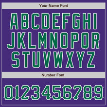 Загрузить изображение в средство просмотра галереи, Custom Purple Kelly Green-White Authentic Baseball Jersey