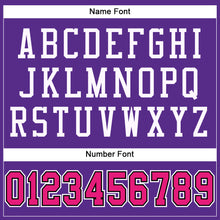 Загрузить изображение в средство просмотра галереи, Custom Purple Hot Pink-Black Mesh Authentic Football Jersey