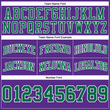 Charger l'image dans la galerie, Custom Purple Kelly Green-White Authentic Throwback Basketball Shorts