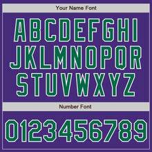 Загрузить изображение в средство просмотра галереи, Custom Purple Kelly Green-White Authentic Baseball Jersey