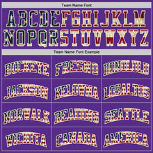 Laden Sie das Bild in den Galerie-Viewer, Custom Purple Vintage USA Flag-Cream Authentic Throwback Basketball Jersey