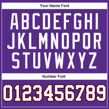 Laden Sie das Bild in den Galerie-Viewer, Custom Purple White Red-Black Authentic Throwback Basketball Jersey