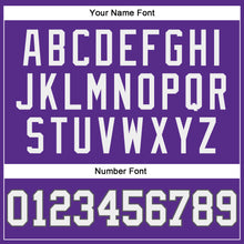 Загрузить изображение в средство просмотра галереи, Custom Purple White Steel Gray-Black Authentic Throwback Basketball Jersey