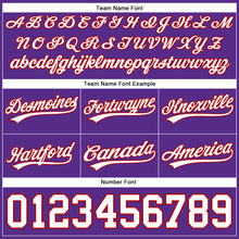 Загрузить изображение в средство просмотра галереи, Custom Purple White-Red Authentic Throwback Basketball Shorts