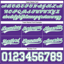 Загрузить изображение в средство просмотра галереи, Custom Purple White-Kelly Green Authentic Throwback Basketball Shorts