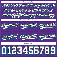 Charger l'image dans la galerie, Custom Purple White Black-Teal Authentic Throwback Basketball Shorts