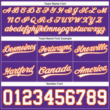 Загрузить изображение в средство просмотра галереи, Custom Purple White-Orange Authentic Basketball Shorts