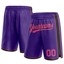 Загрузить изображение в средство просмотра галереи, Custom Purple Pink-Black Authentic Basketball Shorts