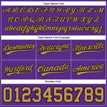 Загрузить изображение в средство просмотра галереи, Custom Purple Old Gold-Black Authentic Basketball Shorts