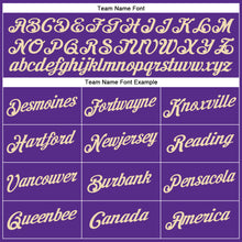 Load image into Gallery viewer, Custom Purple City Cream Performance T-Shirt