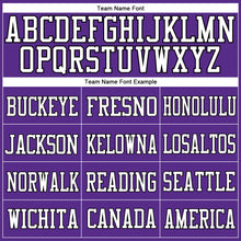 Загрузить изображение в средство просмотра галереи, Custom Purple White-Black Mesh Authentic Football Jersey