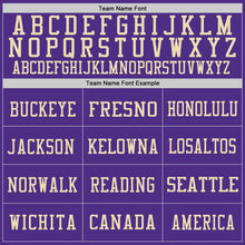 Загрузить изображение в средство просмотра галереи, Custom Purple Vintage USA Flag-City Cream Mesh Authentic Football Jersey