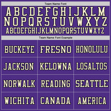 Загрузить изображение в средство просмотра галереи, Custom Purple Cream-Black Mesh Authentic Football Jersey