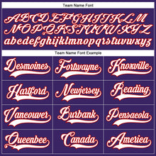 Загрузить изображение в средство просмотра галереи, Custom Purple White-Red Hockey Lace Neck Jersey