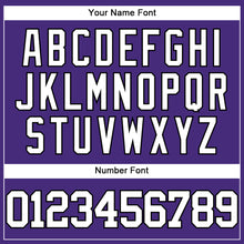 Загрузить изображение в средство просмотра галереи, Custom Purple White-Black Authentic Baseball Jersey