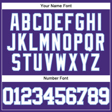 Load image into Gallery viewer, Custom Purple White-Light Blue Authentic Baseball Jersey
