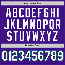 Загрузить изображение в средство просмотра галереи, Custom Purple Black-Teal Authentic Throwback Baseball Jersey