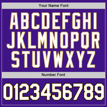 Загрузить изображение в средство просмотра галереи, Custom Purple Old Gold-Black Authentic Throwback Baseball Jersey