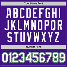 Загрузить изображение в средство просмотра галереи, Custom Purple Green-Gray Authentic Throwback Baseball Jersey