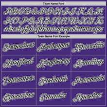 Load image into Gallery viewer, Custom Purple Gray-Black Authentic Throwback Basketball Jersey