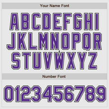 Laden Sie das Bild in den Galerie-Viewer, Custom White Black Pinstripe Purple-Black Authentic Raglan Sleeves Baseball Jersey