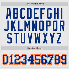 Laden Sie das Bild in den Galerie-Viewer, Custom White Orange Pinstripe Royal-Orange Authentic Raglan Sleeves Baseball Jersey