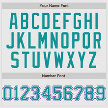 Laden Sie das Bild in den Galerie-Viewer, Custom White Purple Pinstripe Teal-Purple Authentic Raglan Sleeves Baseball Jersey