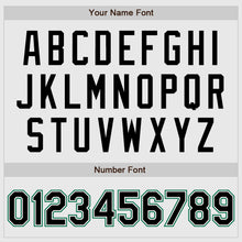 Laden Sie das Bild in den Galerie-Viewer, Custom White Kelly Green Pinstripe Black-Kelly Green Authentic Raglan Sleeves Baseball Jersey