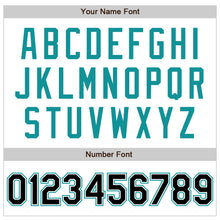 Charger l'image dans la galerie, Custom White Black-Teal Authentic Raglan Sleeves Baseball Jersey