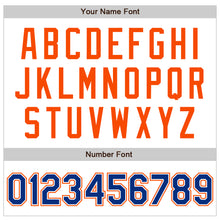 Загрузить изображение в средство просмотра галереи, Custom White Royal-Orange Authentic Raglan Sleeves Baseball Jersey