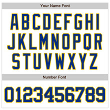 Загрузить изображение в средство просмотра галереи, Custom White Royal-Yellow Authentic Raglan Sleeves Baseball Jersey