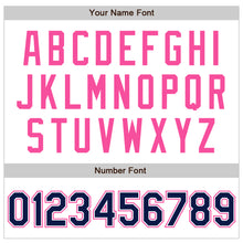 Загрузить изображение в средство просмотра галереи, Custom White Navy-Pink Authentic Raglan Sleeves Baseball Jersey