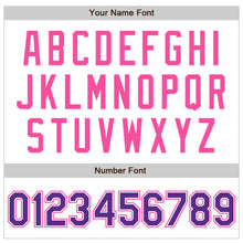 Загрузить изображение в средство просмотра галереи, Custom White Purple-Pink Authentic Raglan Sleeves Baseball Jersey