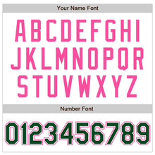 Загрузить изображение в средство просмотра галереи, Custom White Green-Pink Authentic Raglan Sleeves Baseball Jersey