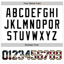 Загрузить изображение в средство просмотра галереи, Custom White Vintage USA Flag-Black Authentic Raglan Sleeves Baseball Jersey