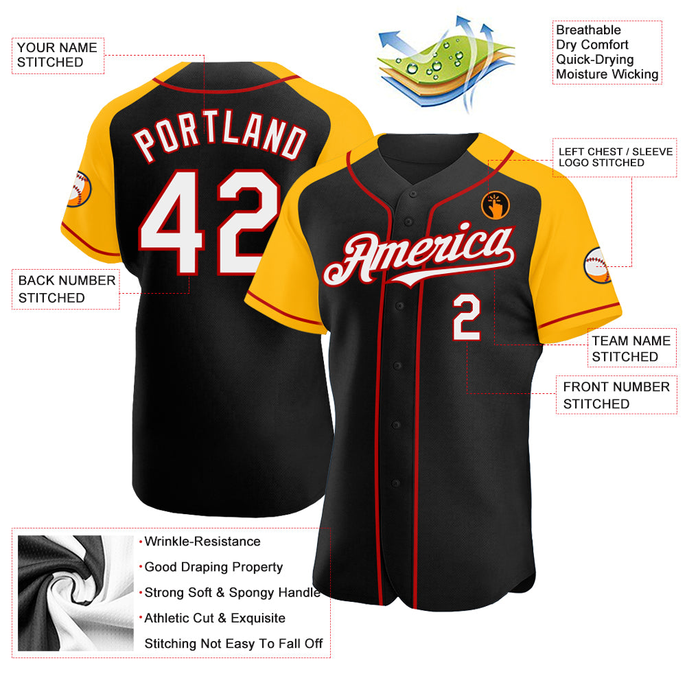 black and gold mlb jersey