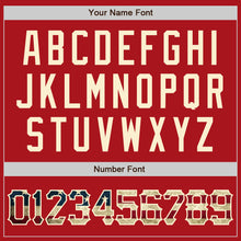 Загрузить изображение в средство просмотра галереи, Custom Red Vintage USA Flag-Cream Authentic Raglan Sleeves Baseball Jersey