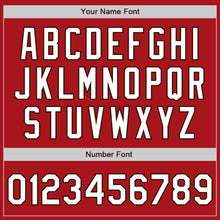 Load image into Gallery viewer, Custom Red White-Brown Authentic Raglan Sleeves Baseball Jersey