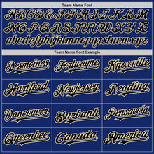 Загрузить изображение в средство просмотра галереи, Custom Royal Black-City Cream Authentic Raglan Sleeves Baseball Jersey